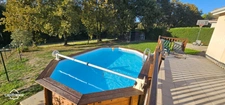 Landes (40) department, for sale near Hagetmau: Contemporary single-story 5-room house of 111 m² with swimming pool on a quiet 850 m² plot