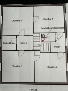 Maison rénovée  à vendre 7 pièces MONTLUCON (03) sur terrain clos de 824 m2