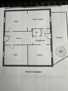Maison rénovée  à vendre 7 pièces MONTLUCON (03) sur terrain clos de 824 m2