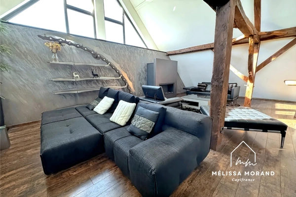 Bien d'exception, maison de village triplex unique de 285 m2 à vendre à ALLONZIER LA CAILLE (74), rénovée haut de gamme