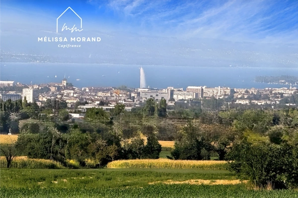 Appartement d'exception à vendre 4 pièces 86 m2 NEYDENS (74), Terrasse plein sud et vue jet d'eau coté chambres
