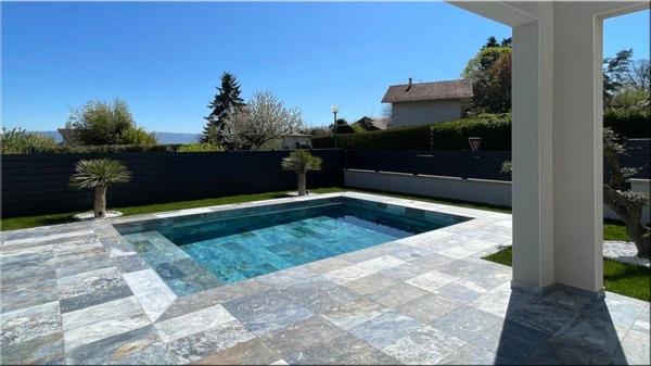Maison à vendre 4 pièces SERGY (01) Maison conteporaine 2025 avec piscine d'exception - une qualité qui se distingue.