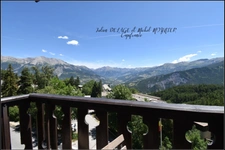 Pra Loup – Appartement plein sud avec vue panoramique, balcon, cave et casier à skis