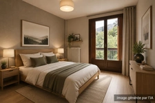 Appartement T3 traversant à rénover avec balcon, cave et parking privatif