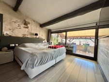 GIGEAN(34), À VENDRE MAISON DE VILLAGE RÉNOVÉE P4, SURFACE TOTALE 126 m2, TERRASSE 10 m2, GARAGE 26 m2, CENTRE VILLE