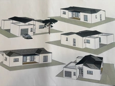 MAGALAS(34) A VENDRE TERRAIN CONSTRUTIBLE DE 818 m2 AVEC VILLA CONTEMPORAINE PLAIN PIED 4 FACES 