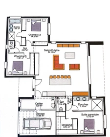 MAGALAS(34) A VENDRE TERRAIN CONSTRUTIBLE DE 919 m2 AVEC VILLA PLAIN PIED 4 FACES, SECTEUR CALME