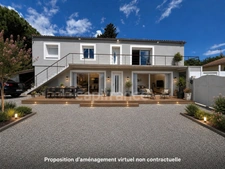 POUSSAN (34), À VENDRE MAISON P4 DE 105 m2, TERRAIN 613 m2, GARAGE 103 m2, PISCINE, PROCHE TOUTES COMMODITÉS