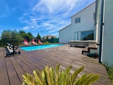 CODOGNAN(30), À VENDRE VILLA CONTEMPORAINE P7 DE 147m2, TERRAIN 645 m2, GARAGE, PISCINE, VUE DÉGAGÉE