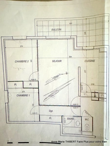 Appartement à vendre 3 pièces MEYZIEU (69) avec balcon, cave et garage