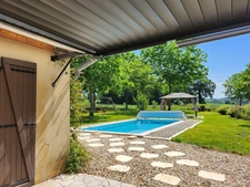 Beautiful stone house with gîte and swimming pools - for sale - 6 rooms - near VILLEREAL (47)