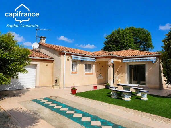 Agréable Maison familiale de plain pied avec 3 chambres, dans quartier calme -  Villeneuve sur Lot (47300)
