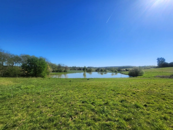 Terrain  avec étang de pêche en campagne -  3.54 ha- à vendre - VILLENEUVE SUR LOT (47)