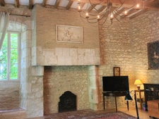 Beautiful historic stone property with wooded grounds - Outbuildings and swimming pool - for sale - near CASTILLONNES (47)