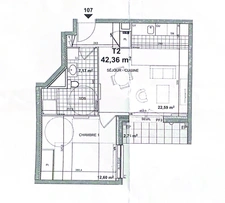 Rez-de-jardin 2 pièces dans l'éco-quartier de Vilgénis