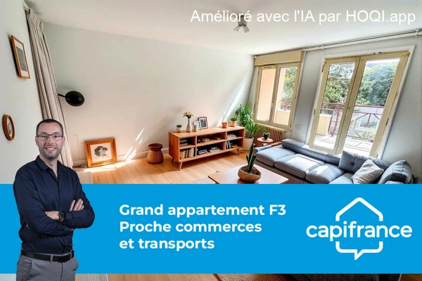 Beau F3 lumineux avec balcons, parking et cave – Quartier du Pileu à Massy (91)