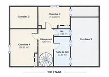 Secteur Uzès, tous commerces, maison familiale de 135 m², 4 chambres, garage, terrain.