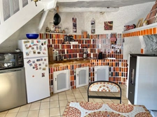 Gard (30) department, for sale 10 minutes from Uzès, charming old character house, 4 bedrooms, 65m2, with courtyard
