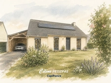 Maison à vendre de plain-pied de 92 m² – 4 pièces – Terrain de 657 m² – Saint-Maugan