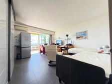 🌊Appartement T1 Golfe-Juan vue mer spectaculaire, grande terrasse, garage fermé
