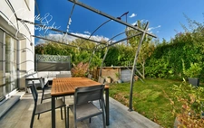 Hérault department (34), for sale in SAINT-ANDRE DE SANGONIS, modern 4-bedroom villa of 86m² on 300m² of land with a covered terrace under a pergola and above-ground swimming pool