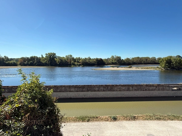 Orléans face Loire, vue exceptionnelle, Maison d'architecte a vendre, piscine intérieure, jardin
