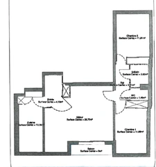 Appartement à vendre 3 pièces CHEMIN DE HALAGE ORLEANS limite SAINT JEAN DE BRAYE , bord de Loire