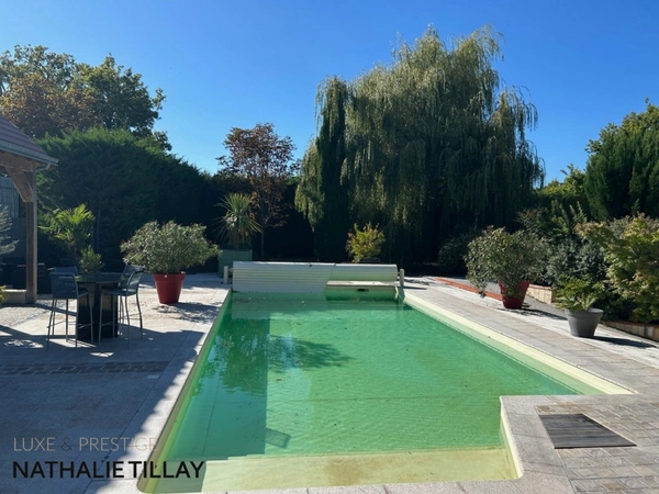 SAINT JEAN DE BRAYE , limite Boigny,  a vendre, maison de 309 m², jardin paysagé, piscine, pool house, garages et stationnements , parcelle 2748 m²