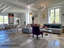 Property for sale, superb renovated mill bordering the river, east of Orleans, 4500 m² plot