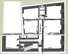 ORLEANS Dunois,  appartement bourgeois T5 a vendre, grand garage, cave, petite copropriéte, cour commune, exclusivité.