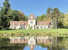 Sologne Plateau, country estate for sale: 33-hectare park, swimming pool, tennis court, typical Sologne biotope: woods, forest, meadows, ponds, small game hunting and fishing. Near Orleans. 
