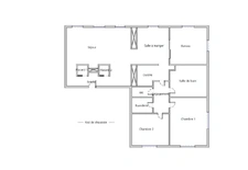 Appartement à vendre, 91,30 m², jardin privatif et stationnements ,  SAINT JEAN DE BRAYE , Chateau Ste Marie