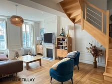 Orleans recouvrance, appartement duplex avec terrasse, 2 chambres, Cave.  