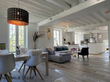 Property for sale, superb renovated mill bordering the river, east of Orleans, 4500 m² plot