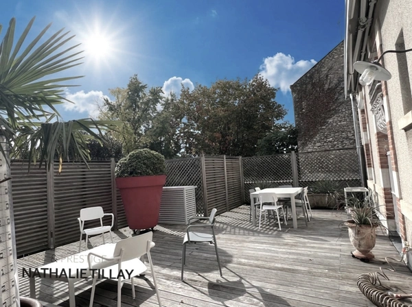 Orleans Dunois, appartement de 155 m² , a vendre, terrasse à ciel ouvert