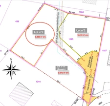 Terrain à vendre de 802,00 m² LES AVENIERES (38)