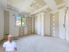 Dpt Isère (38), à vendre LES ABRETS maison P5 de 105,7 m²  - Plain pied A TERMINER. 