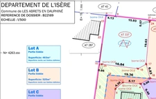 Terrain à vendre de 463,00 m² LES ABRETS (38)
