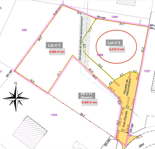 Terrain à vendre de 613,00 m² LES AVENIERES (38)