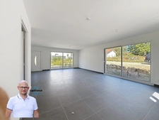Dpt Isère (38), à vendre LES ABRETS maison P5 plain pied de 105,7 m² sur 400m2 de terrain.