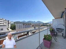 Appartement à vendre 3 pièces CHAMBERY (73) - 70m2 - balcon - garage et cave. 