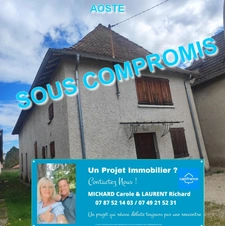 AOSTE – Bâtisse 164 m² + Combles 120 m² + Terrain 1600 m² – Énorme potentiel