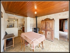 Stone house for sale to renovate, 5 rooms, 3 bedrooms, outbuildings, 1.5 ha of land, Champigny-En-Rochereau (86)