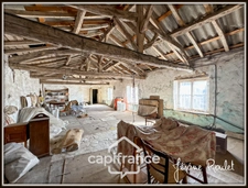Stone house for sale in Champigny-En-Rochereau (86), single storey, to renovate, 3 rooms, 2 bedrooms, 870 m² plot with outbuildings