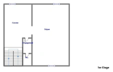 Rented apartment for sale, 4 rooms, 2 bedrooms, NEUVILLE DE POITOU (86)