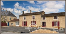 Stone house for sale, 6 rooms, 4 bedrooms + independent studio on 3,260 m² of land with outbuildings, Champigny-En-Rochereau (86)