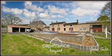 Maison en pierre à vendre 6 pièces 4 chambres + studio indépendant sur terrain 3 260 m² avec dépendances Champigny-En-Rochereau (86)