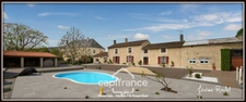 Stone house for sale, 6 rooms, 4 bedrooms + independent studio on 3,260 m² of land with outbuildings, Champigny-En-Rochereau (86)