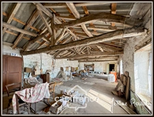 Stone house for sale in Champigny-En-Rochereau (86), single storey, to renovate, 3 rooms, 2 bedrooms, 870 m² plot with outbuildings