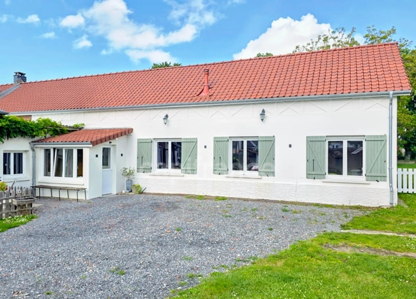À VENDRE PROPRIÉTÉ DE CARACTÈRE PROCHE BAIE DE SOMME - DEUX HABITATIONS INDÉPENDANTES, GÎTE POSSIBLE à SAINT QUENTIN LA MOTTE CROIX (80)